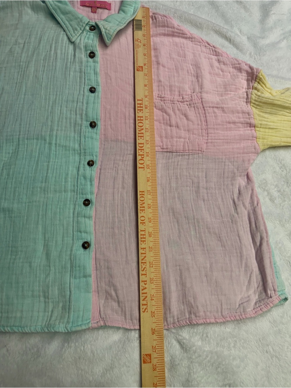 Simply Southern Women’s Pastel Gauze Cotton Shirt- Size XXL - Picture 5 of 8
